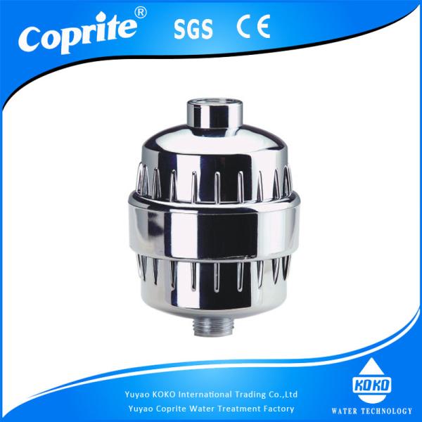 Cheap Universal Chrome Shower Filter with Replaceable 3 Stage Filter Cartridge for sale