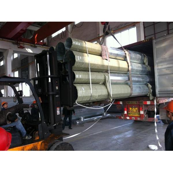 500KG Loads Galvanized Octagonal Steel Utility Electrical Power Pole For Dakar