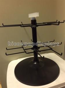 Best Black 2 - Tier Spinner Rack Display Stand 16 Hooks Swivel Display Rack For Products wholesale