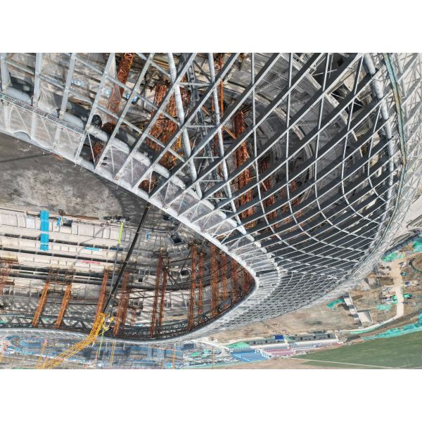 52M - 152M Prefab Steel Structure Multi Function 0.5kN/M2 Stadium Steel Structure Design