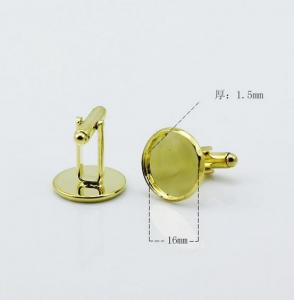 Best Shiny gold cufflink/ brass cufflink/ luxury cufflinks wholesale