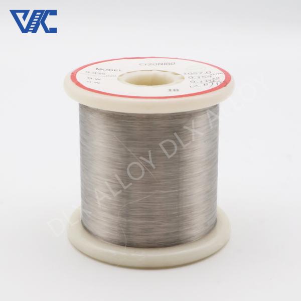Cheap Wholesale Price Bright Color Nichrome Alloy Cr20Ni80 Wire For Electrical Heating Elements for sale