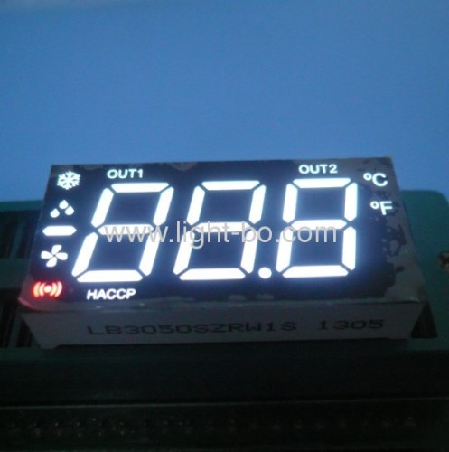 Ultra White/Red 0.50-inch 3 1/2 digit led seven segment air conditioner displays