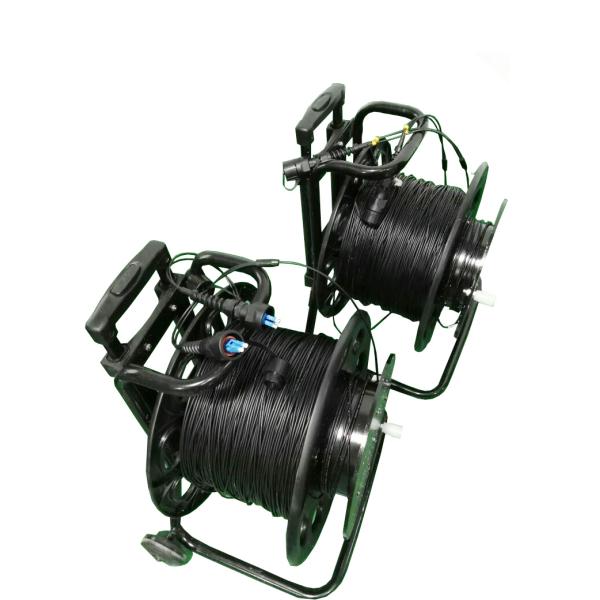 Outdoor FTTA Waterproof IP67 ODVA LC Duplex Fiber Optic Patch Cord Sealed Circular