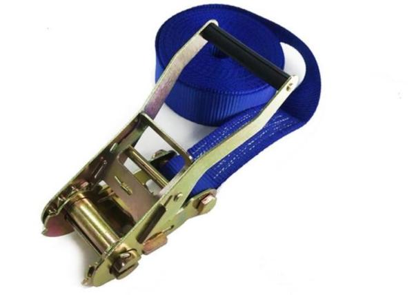 Cheap Polyester Heavy Duty Lashing Straps , Car Recovery Webbing Ratchet Straps for sale