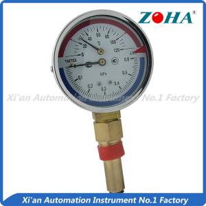 China Industrial Combination Pressure Temperature Gauge With Bottom Mount Type on sale