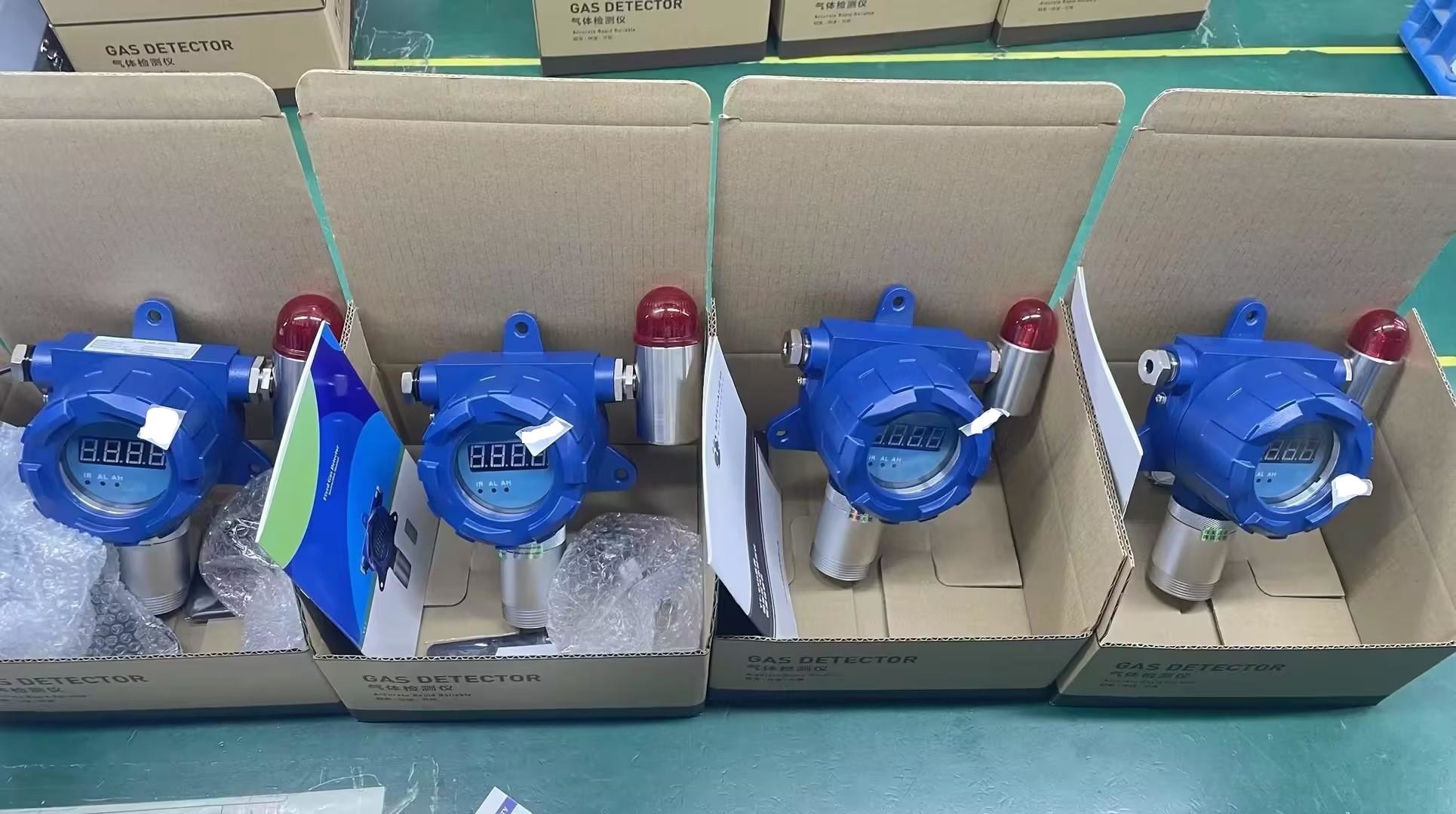 24-Hour Continuous Monitoring Fixed N2 Gas Detector With Remote Control And Alarm Function For The Freezing Area Food Factory