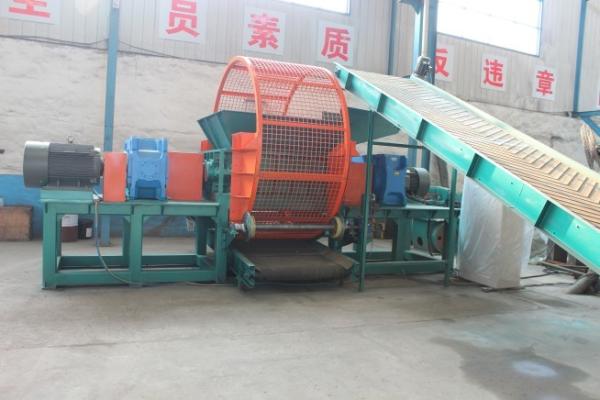 Cheap 415V 50HZ Rubber Tire Shredder LP800 Waste Tire Recycling Line for sale