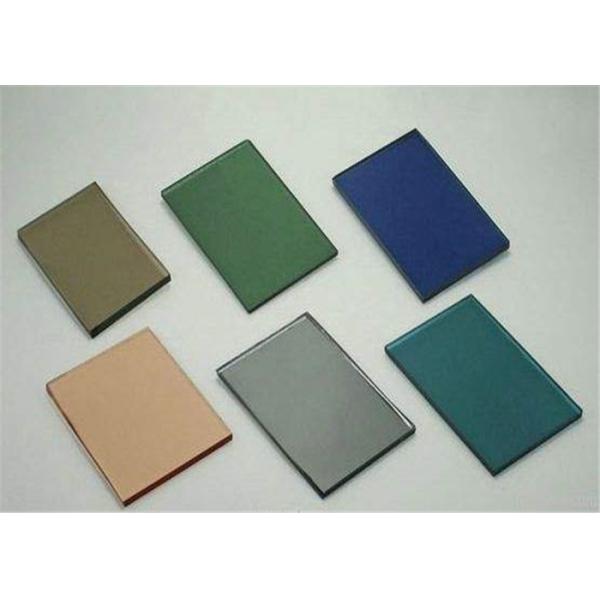 5 Mm Thickness Dark Green Tinted Glass / Floating Glass Panel For Construction