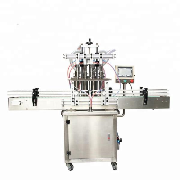 Beverage Liquid Filling Packaging Machine , Automatic Liquid Bottle Filler 4 Nozzles
