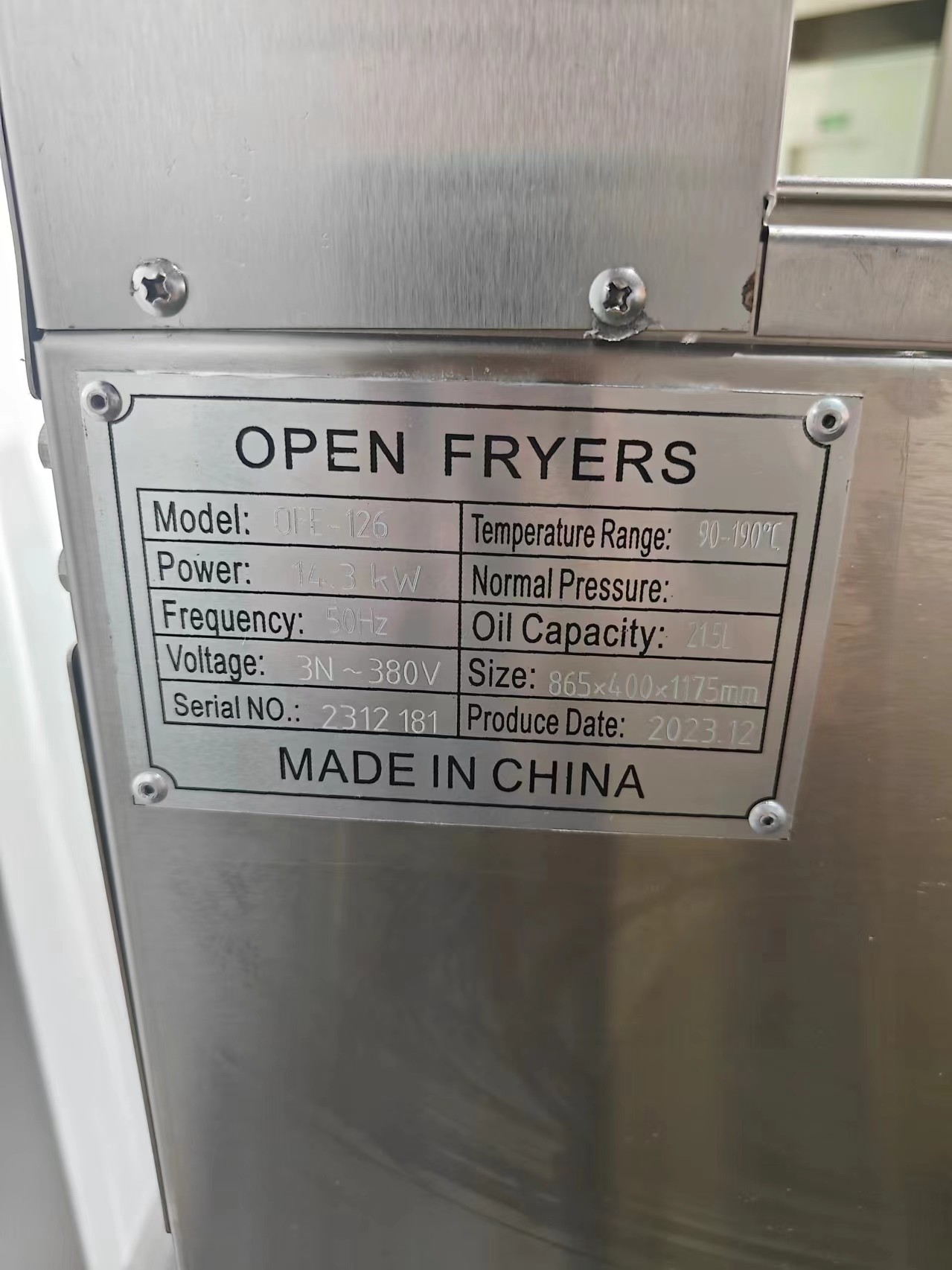 One Pot Two Baskets 26L 14KW 380V With Oil Filtration Electric Open Deep Fryer