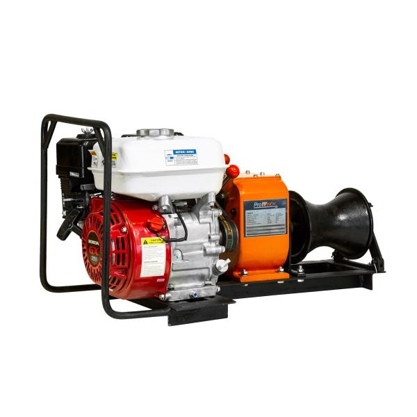 800kg Gas Power Capstan Winch Honda Gx160 1760 Lbs 5.5hp Engine 2 Variable Speed
