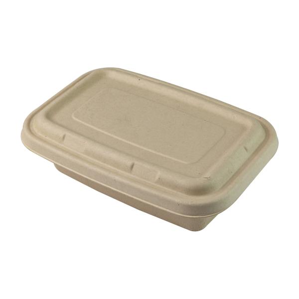 Cheap Disposable Biodegradable Sugarcane Bagasse Food Container Set Rectangle for sale