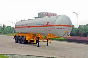 China Transportation Fuel Petroleum / Gas Tank Truck Capacity 58300L / Semi Trailer on sale