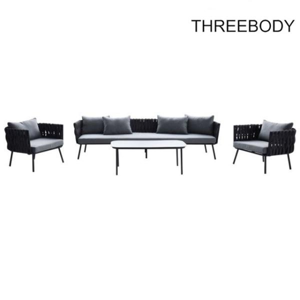 Cheap Wicker / Rattan Outdoor Patio Furniture Sets , 6 Seater Outdoor Garden Sofa Sets for sale