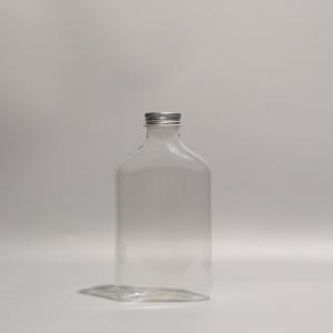 Personalized Transparent Plastic PET Bottle Juice Bottles with Aluminum/Plastic Cap