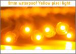50pcs/Rolls Yellow color Led Pixel String Light 9mm Led DC5V Waterproof LED