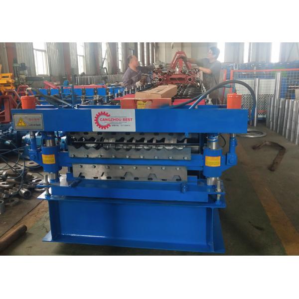 Double Layer 0.3mm PPGI Roofing Sheet Roll Forming Machine