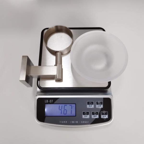 Square Liquid Soap Dish Holders Wall Mounted Polished