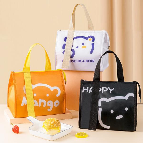 Cheap Thermal Insulation Custom Insulated Lunch Bags Cotton Keep Warm Cartoon for sale
