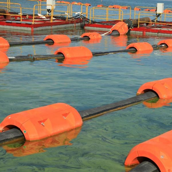 HDPE Split Type Hose Floats With Strong Impact Resistance For Buoyancy Pipe Floaters