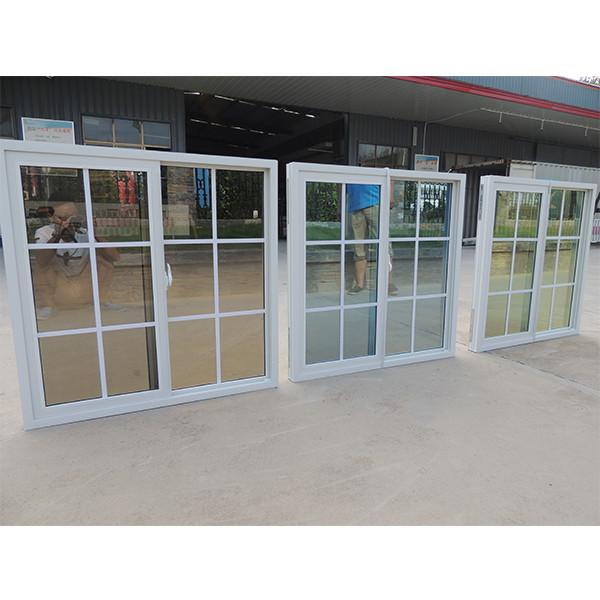 Cheap Stained Glass UPVC Sliding Window And Door With Plastic Grill for sale