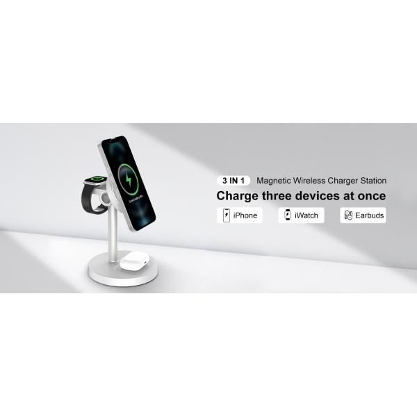 3w Max Headphone Charging Power Portable Wireless Charger With Type-C Input Port Abs Pc Material