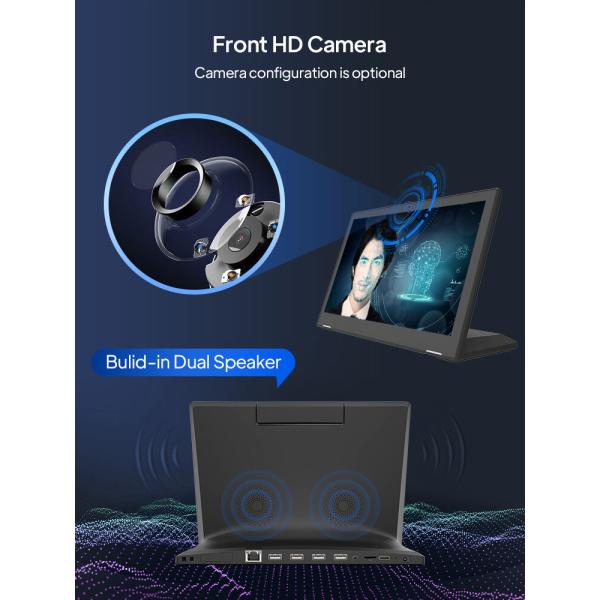rk3566 processor 17.3-inch restaurant ordering tablet nfc poe l-shaped android tablet
