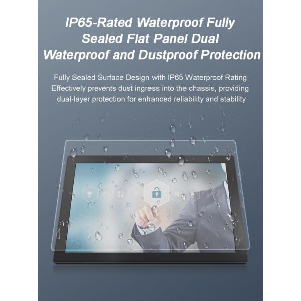 Industrial 21.5 Inch RS232 All-In-One Computer IP65 Waterproof I3 I5 J1900 CPU Outdoor High-Brightness Industrial PC