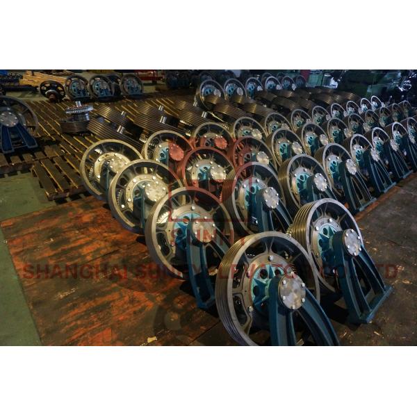 4 Pole / 6 Pole VVVF Control Elevator Traction Motor 0.5~1.26m/S