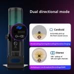 20Hz - 20KHz Plug And Play USB2.0 Dynamic Gaming Microphone