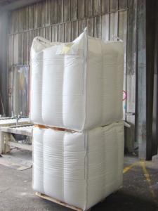 China 2000LBS 1000kg Baffle Bulk PP Woven Big Bag For Agriculture Starch Q Bag on sale