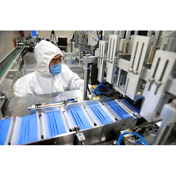 2 Ply Fully Automatic Mask Making Machine , Disposable Surgical Mask Machine Power 8.5KW