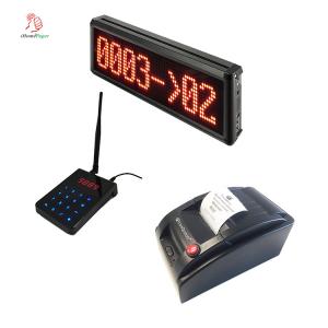 China Newest wireless clinic queue management system ticket printer with number display on sale