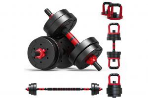 China 2 In 1 10kgs Dumbbell Barbell Sets Fitness Strength Training Cement on sale
