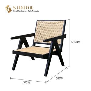 Best Morden Design Arm Chair, solid wood leisure chair,natural ratton finished, living room lounge chair,leisure lounge chair wholesale