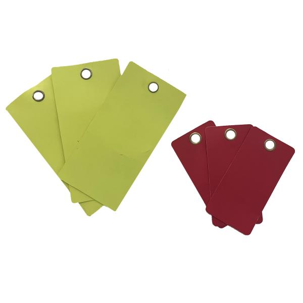 Custom Printing Logo Plastic Tag Polyester Waterproof Blank Tag for Warning