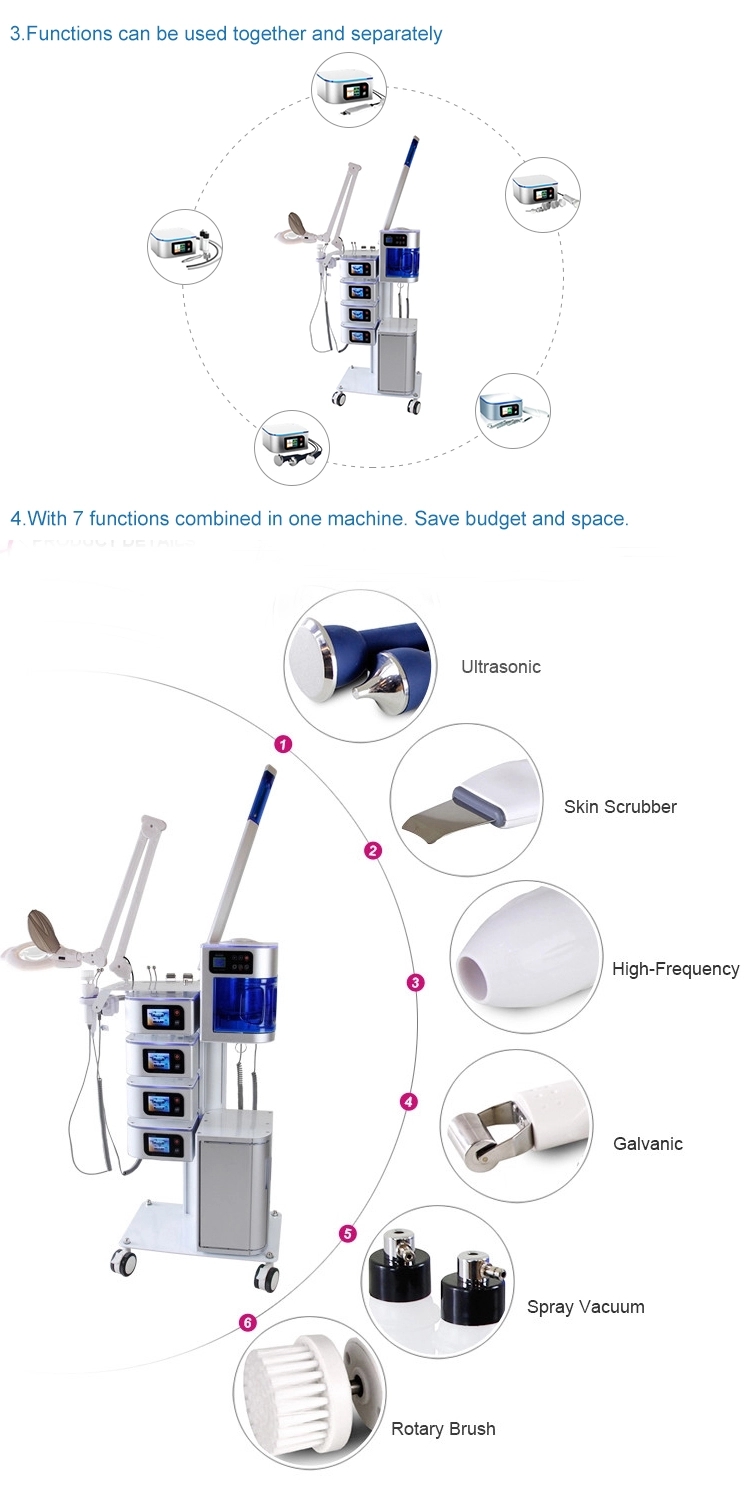 OEM ODM Facial Beauty Multifunctional Beauty Machine 7 In 1