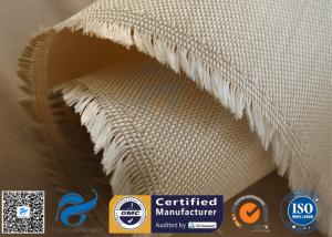 Best 600g 18oz Brown Satin Fiberglass Silica Fabric For Kiln Heat Insulation Seal wholesale