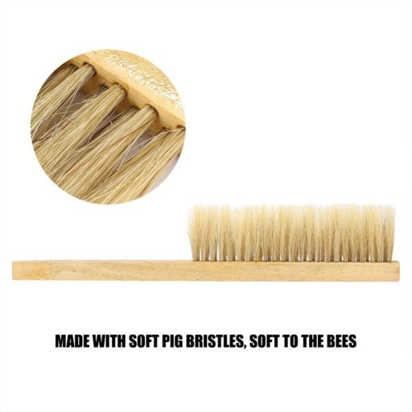 Plastic Handle Honey Bee Brush Soft Bristles For Bee Hive Sweeping