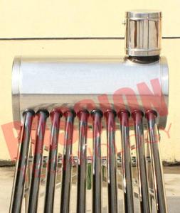 Customized Color Vacuum Tube Solar Water Heater 5 / 8 / 15L Feeding Tank