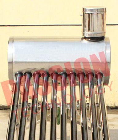Cheap Customized Color Vacuum Tube Solar Water Heater 5 / 8 / 15L Feeding Tank for sale