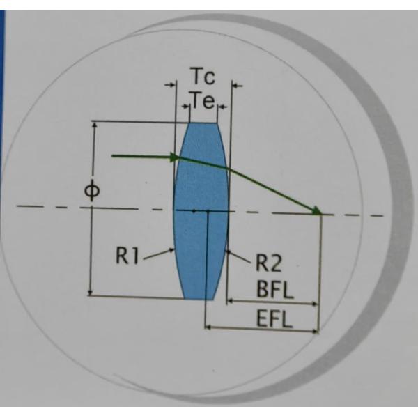 400-700nm Double Plano Convex Lens Double Convex Optical Lenses Shape Customized