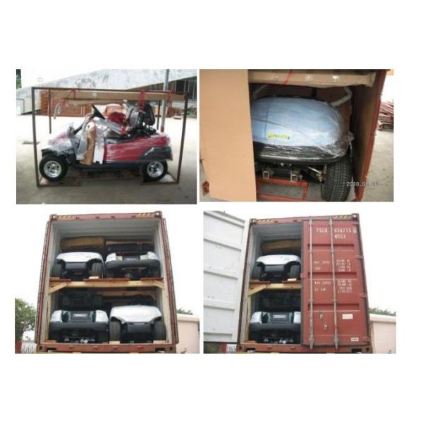 2 Seater Mini Car White Electric Utility Golf Carts Installed With Small Fans