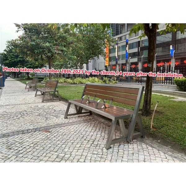 Modern Solid Wood Outdoor Bench Solid Timber Bench 1400mm 1800mm Long