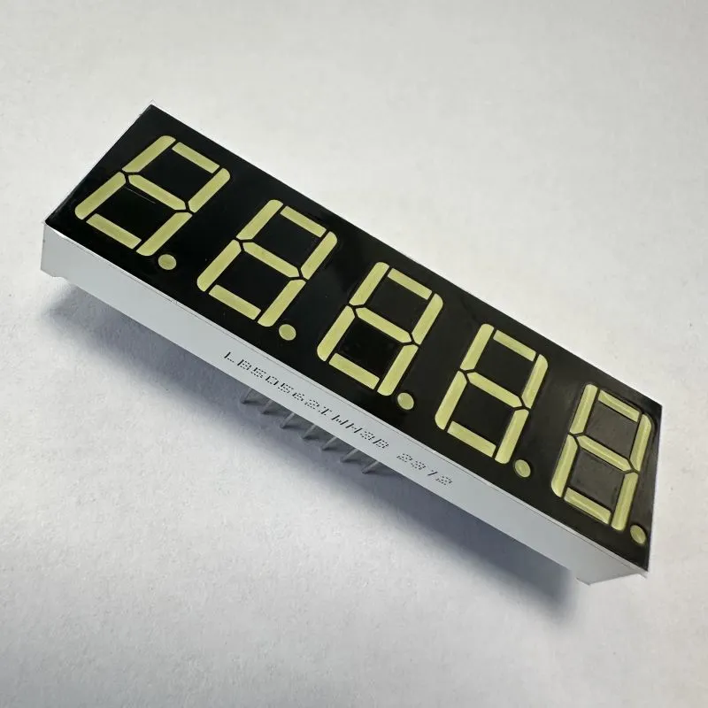Ultra White 0.56inch 5-Digit 7 Segment LED Display Common Anode for Process Control