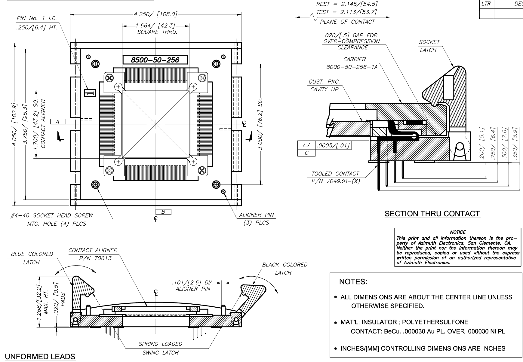 Accurate BGA Test Socket Housing Testing Electronic Components 5-Axis CNC Machining