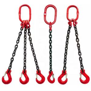 Best Black Finish Lifting Chain Sling Hook Crane G80 Manganese Steel Chain Lifting Tool wholesale