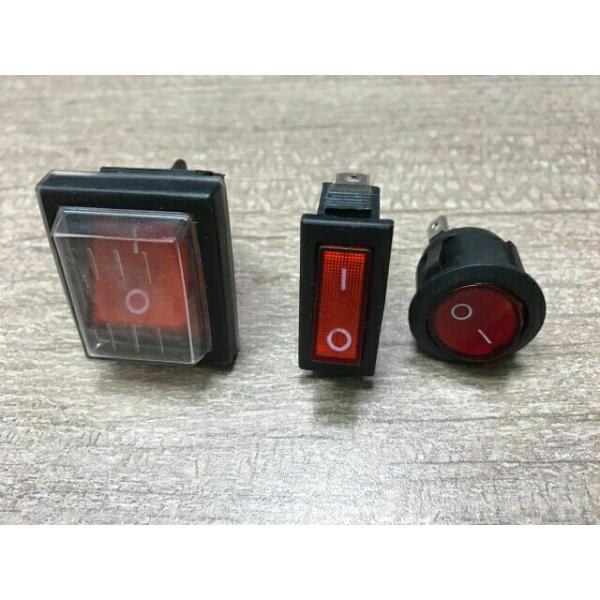 11 * 15mm Mini Round Rocker Switch ON OFF 2 Pins Power 4 Pins PC Button