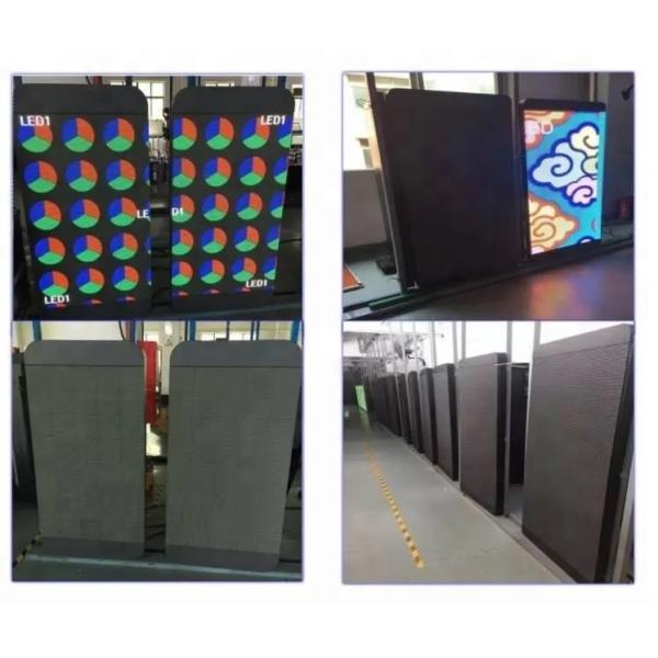 Outdoor street pole led screen P4 Street lighting pole led display